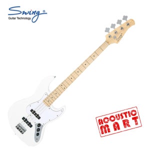 스윙 베이스기타 재즈킹 Jazz King White(Maplewood)