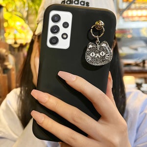 갤럭시A72 별빛 고양이 젤리 케이스 무지 소프트 무광