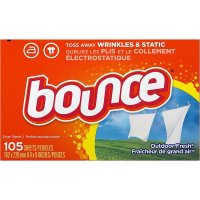 미국 Bounce 바운스 드라이 시트 건조기 패브릭 소프트너 유연제 후레시 105장