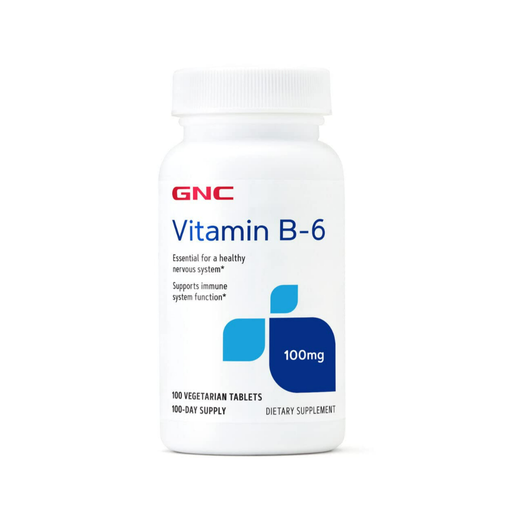 GNC <b>비타민B6</b> 피리독신 100mg 100정