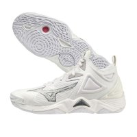 MIZUNO WAVE MOMENTUM 3 MID 남자 배구화 연습화 실내운동화 연습화 White (V1GA231751)