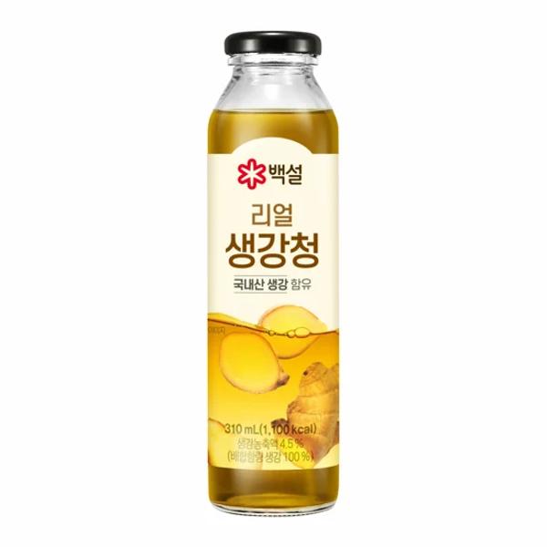 CJ 백설 리얼 생강청 310ml 여름 홈카페 홈캉스 집에서 만드는 카페음료 사무실 음료