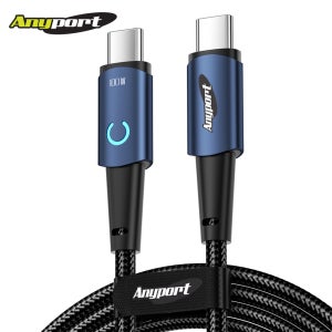 애니포트 AP-CTCM100W 3M C TO C PD 100W 문라이트 안드로이드오토 고속충전케이블