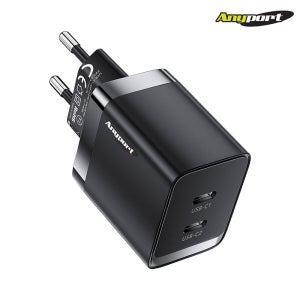애니포트 AP-GAN40W PPS 40W C타입 듀얼포트 초고속 미니 PD충전기