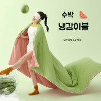 수박 여름 쿨 퀼트 아이스 실크 에어컨 이불