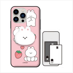 아이폰13프로 카드케이스 톡 하드 범퍼 귀여운 토끼