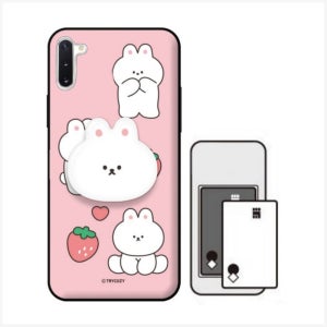 갤럭시노트10 카드케이스 톡 하드 범퍼 귀여운 토끼