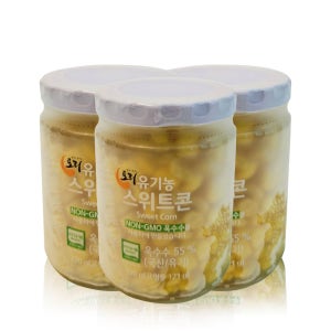 친환경 마음밭 유기농 스위트 콘 220g x 3개