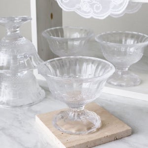 YK 퓨어 빈티지 디저트볼 142ml 6pcs VV 유리 아이스크림 볼