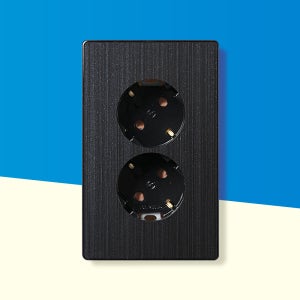 디에스이엘씨 스위치 매입 매립 동서 D4 실버 2구 콘센트