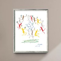 [아르스문디Arsmundi]파블로 피카소 Pablo Picasso, The Round Dance(1961), embossed print on natural paper, framed