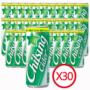 롯데 칠성 사이다 업소용 245ml 30캔 /탄산음료