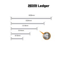 레이허 Ledger 1829 수평 구조물 시스템 비계 행사구조물 BT 동바리 축제 부품