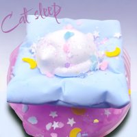 [에밀리슬라임]고양이잔다 클라우드 안전한 수제 슬라임 마켓 방학선물