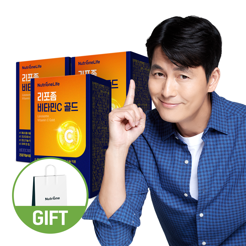 뉴트리원 정우성 리포좀 <b>비타민C</b> 골드 30캡슐, 3개