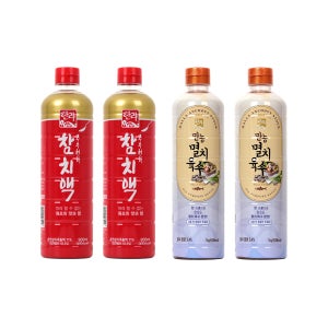 한라 선물세트 2호 (한라참치액 900ml x 2병 + 만능멸치육수 x 2병)