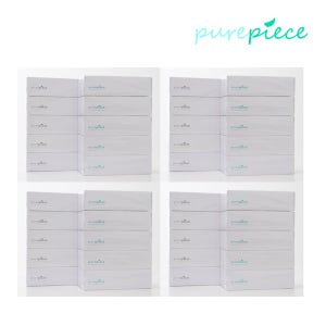 먼지없는 천연펄프 각티슈 퓨어피스 미용티슈 비염티슈 240매, 40개