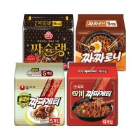 짜장 라면 짜파게티 사천 짜슐랭 짜짜로니 4종 세트