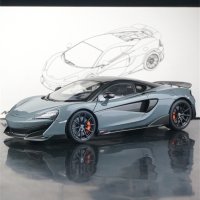 LCD 멕라렌 600LT 그레이 1:18 다이캐스트 모형 자동차