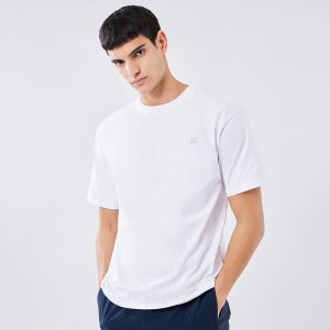 [아키클래식] 아이콘로고 스탠다드 핏 베이직 반팔 티셔츠 화이트