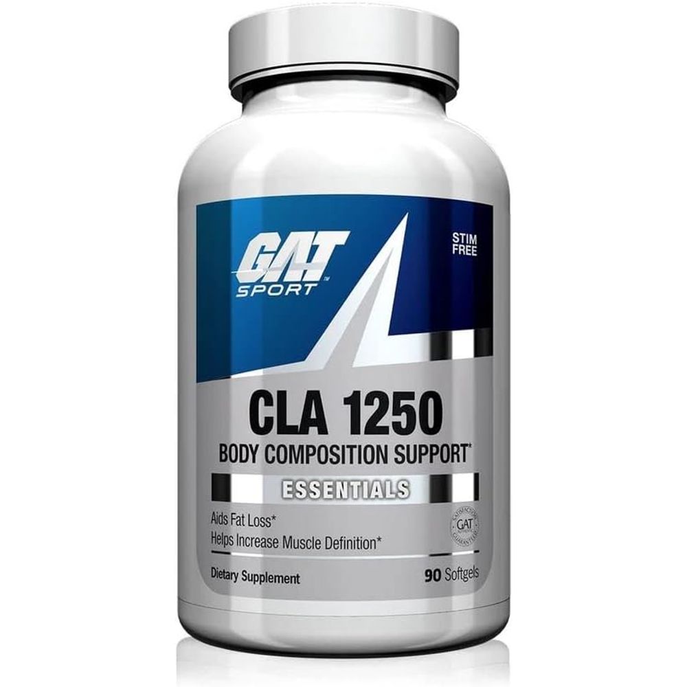 미국 <b>GAT</b> CLA 리놀레산 잇꽃 홍화씨 유 추출 1250 mg 90 소프트젤