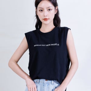 여름신상 꾸안꾸 이중 민소매나시티셔츠 바캉스룩