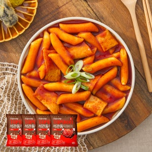 석관동떡볶이 오리지날맛 4팩 캠핑 즉석 떡볶이 분식 밀키트