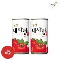 웅진 내사랑 사과 180ml 5캔 미니 캔음료