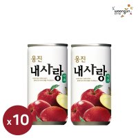 웅진 내사랑 사과 180ml 10캔 미니 캔음료