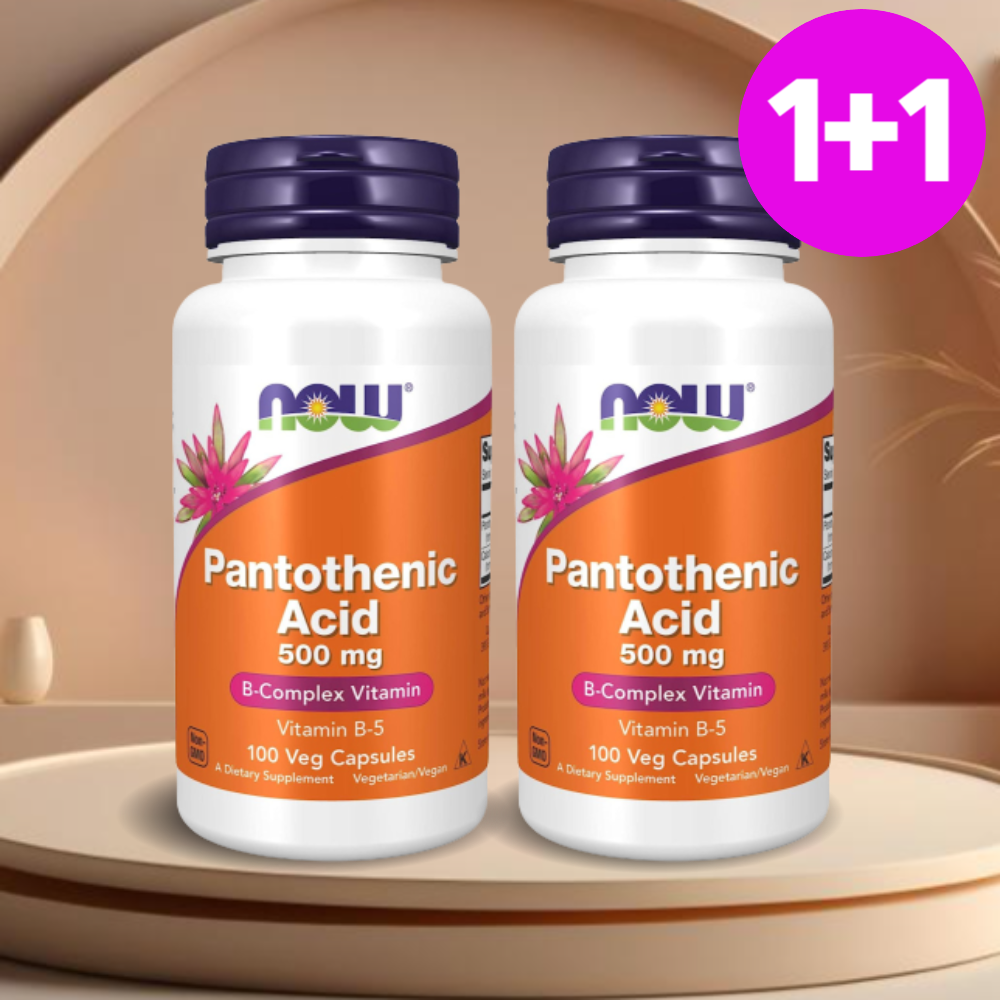 나우푸드 판토텐산 비타민B 500mg 칼슘 함유 100캡슐, 2개