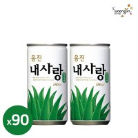 웅진 내사랑 알로에 180ml 90캔 미니 캔음료