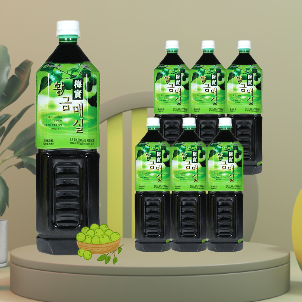 청솔 매실 액기스 원액 매실액 1.5L 6개