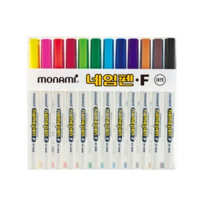 모나미 네임펜F 12색 세트 중간글씨용 네임팬