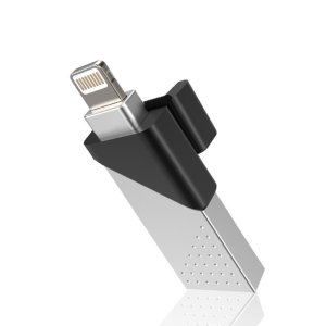 USB xDrive Z50 OTG 애플제품전용 128GB 실버 USB메모리 아이폰 아이패드 /b