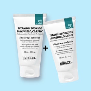 실리스카 1+1 이피아이 선크림 선블럭 80ml [데일리용+스포츠야외활동용]