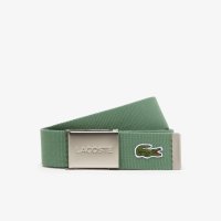 LACOSTE Men’s Engraved Buckle Strap Belt Made in France Edition RC2012 Brake L93