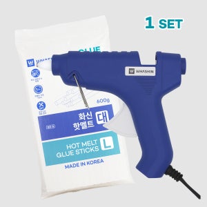 화신 글루건 대형 글루건 심 600g 세트 구성 1개