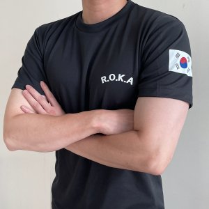 쿨론 코리아아미 ROKA 로카 반팔티 군인 군용