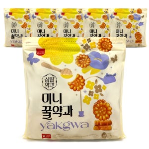 삼립 미니꿀약과 대용량 한과 미니약과 1kg x 6개 1박스