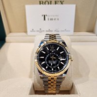 ROLEX 롤렉스 스카이드웰러 콤비 검정판 쥬빌레 새상품