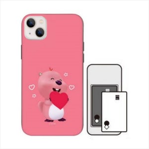 아이폰14플러스 카드케이스 수납 범퍼 귀여운 잔망루피