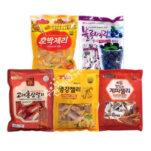 일광제과 홍삼젤리+생강젤리+계피젤리+호박젤리+블루베리젤리 5종세트
