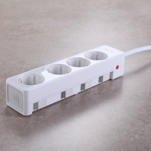 국산 개별 접지 4구 멀티탭 더슬림 안전 멀티 콘센트 네모탭 1.5m