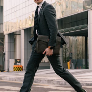 마뜨 가죽 캔버스 남성 클러치백 12.9인치 노트북 아이패드