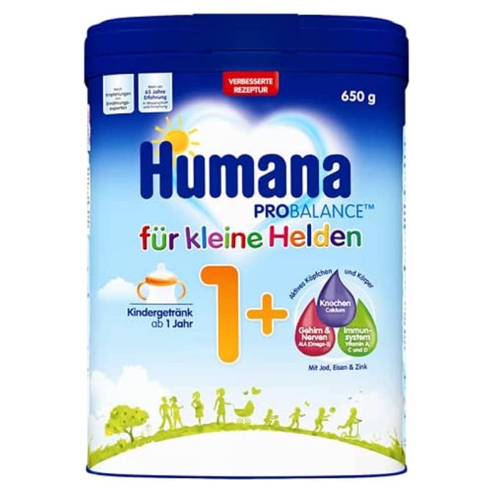 독일 Humana 휴마나 프로<b>밸런스</b> <b>킨더</b> 토들러 1세 베이비 포뮬라 분유 650g