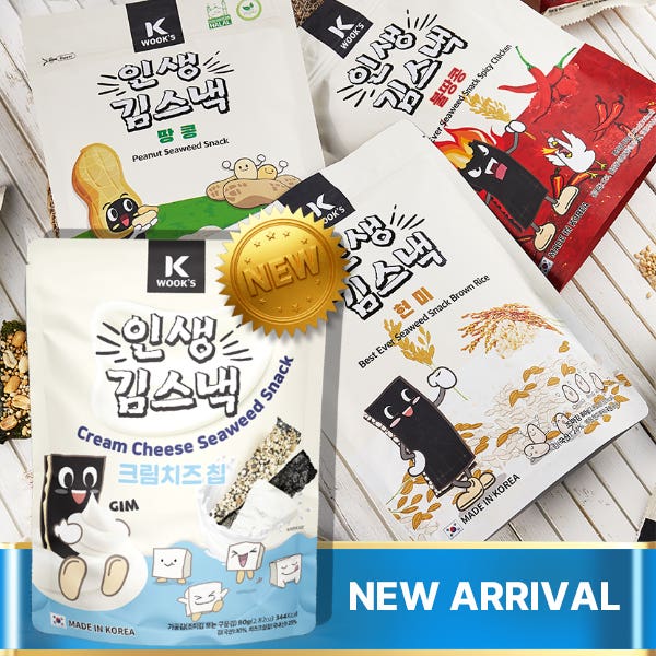 인생김스낵 80g 택1 (땅콩,현미,불땅콩,크림치즈칩)
