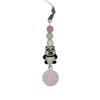 자체제작 Narutomaki Panda Dango Cute Keyring 나루토마키 판다 당고 디저트 비즈 레진 키링