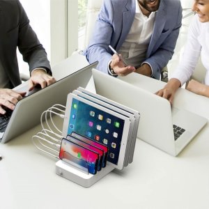 Soopii LED 초고속 업소용멀티포트충전기 6포트 C핀 휴대폰충전기CS60
