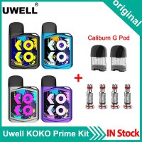 오리지널 Uwell KOKO 프라임 포드 베이프 키트 690mAh 배터리 2ml 카트리지 전자 담배 펜 Caliburn G 포드에 적합