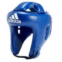 아디다스 (adidas) FLX3.0 컴피티션 권투 헤드 기어 헤드 가드 킥복싱 스파링 (Medium, Blue)